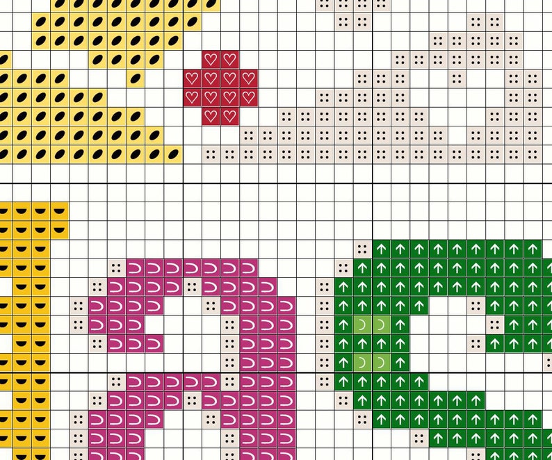 Easter Cross Stitch Pattern PDF He Has Risen Christian Cross Etsy