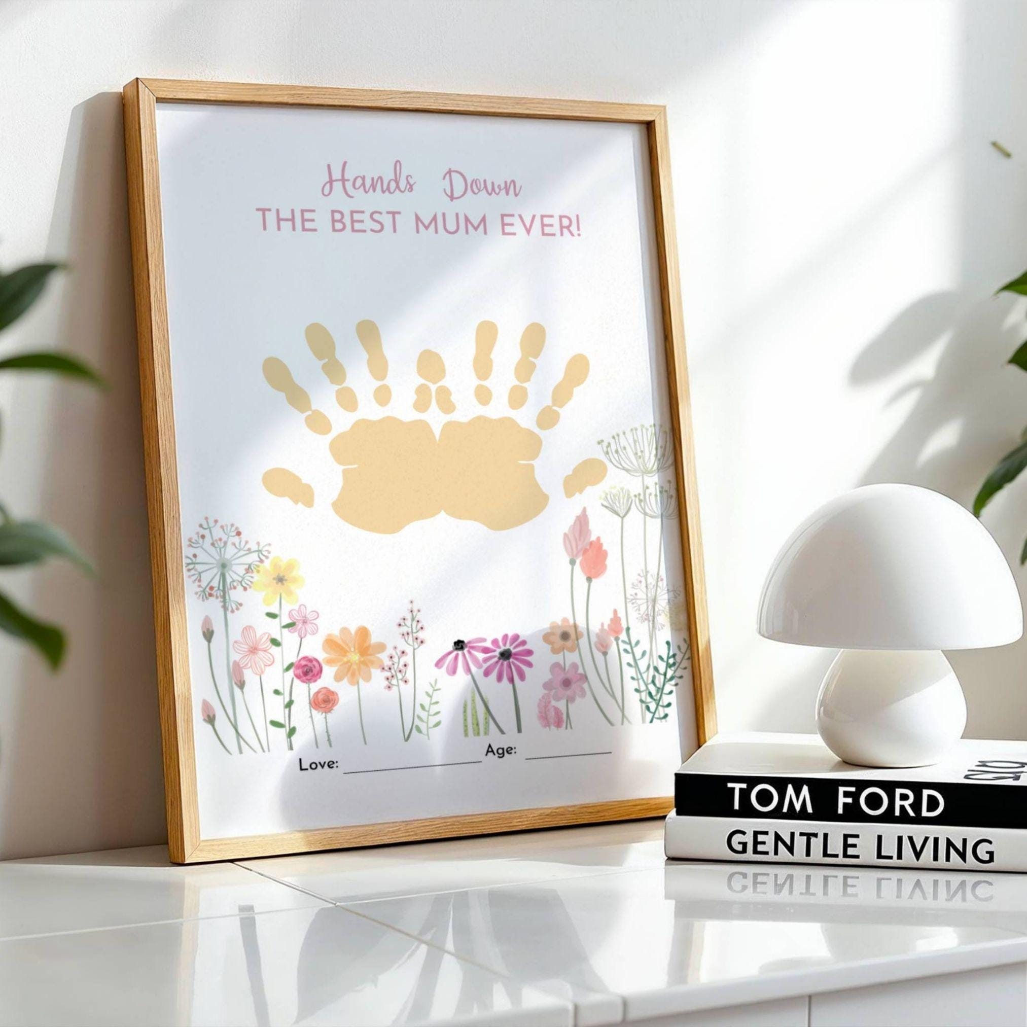 Mother’s Day Handprint Craft, Hands Down Best Mum Ever, Printable ...