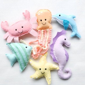 Pastel rainbow under the sea garland
