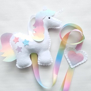 Unicorn hair bow holder, hair clip holder, hair accessories, bow storage, girls decor, unicorn hair clips, unicorn theme bedroom decor,