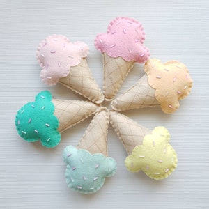 Ice cream garland, ice cream theme children's bedroom decor, summer theme room, ice cream cone, pastel nursery, girls bedroom, party decor