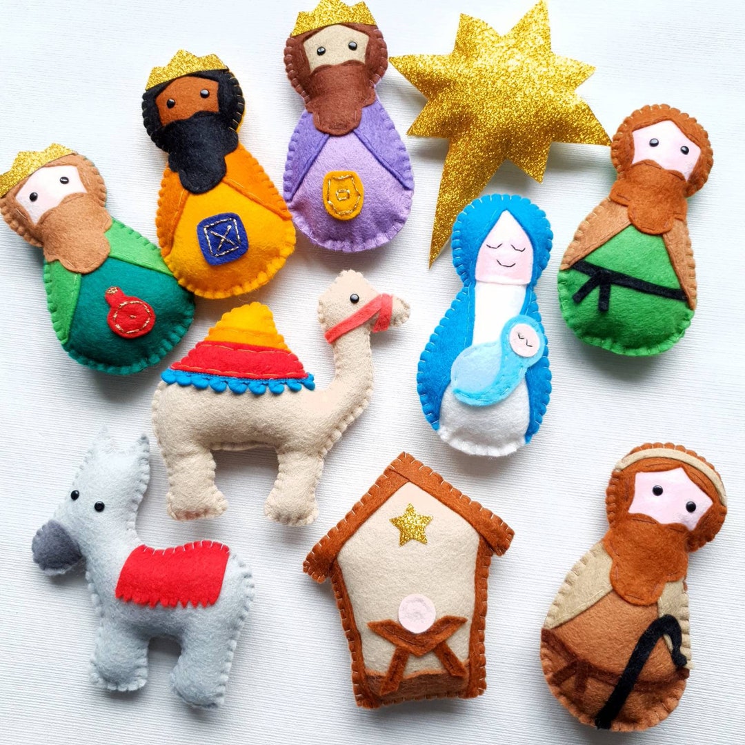 Christmas Nativity Garland Etsy