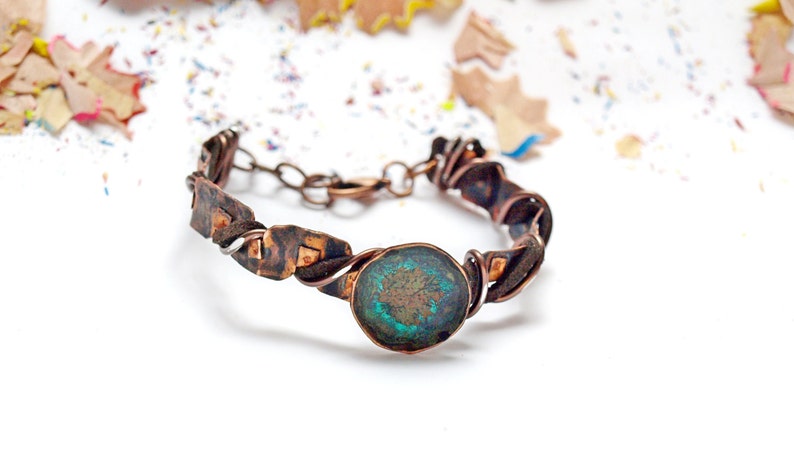 7th anniversary gift for wife Valentines day gift for her unique gifts for adjustable bracelet for women turquoise statement bracelet