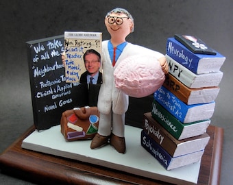 Figura de neurólogo, regalo personalizado para un médico del cerebro, regalo del cirujano cerebral, regalo de graduación del neurólogo, regalo del médico de neurología