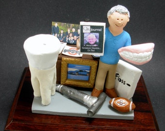 Custom Made Dentist Cake Topper - Made to Order Dentist Gift- Dental Figurine, Personalized Dentist Present, Dentist Graduation Custom Gift