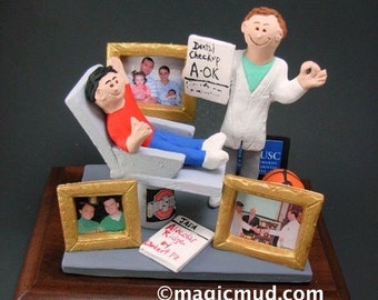 Pediatric Dentist Gift Custom Figurine -  Custom Made Dentist Gift- Dental Figurine - Personalized Dentist Present- Dentist Graduation Gift