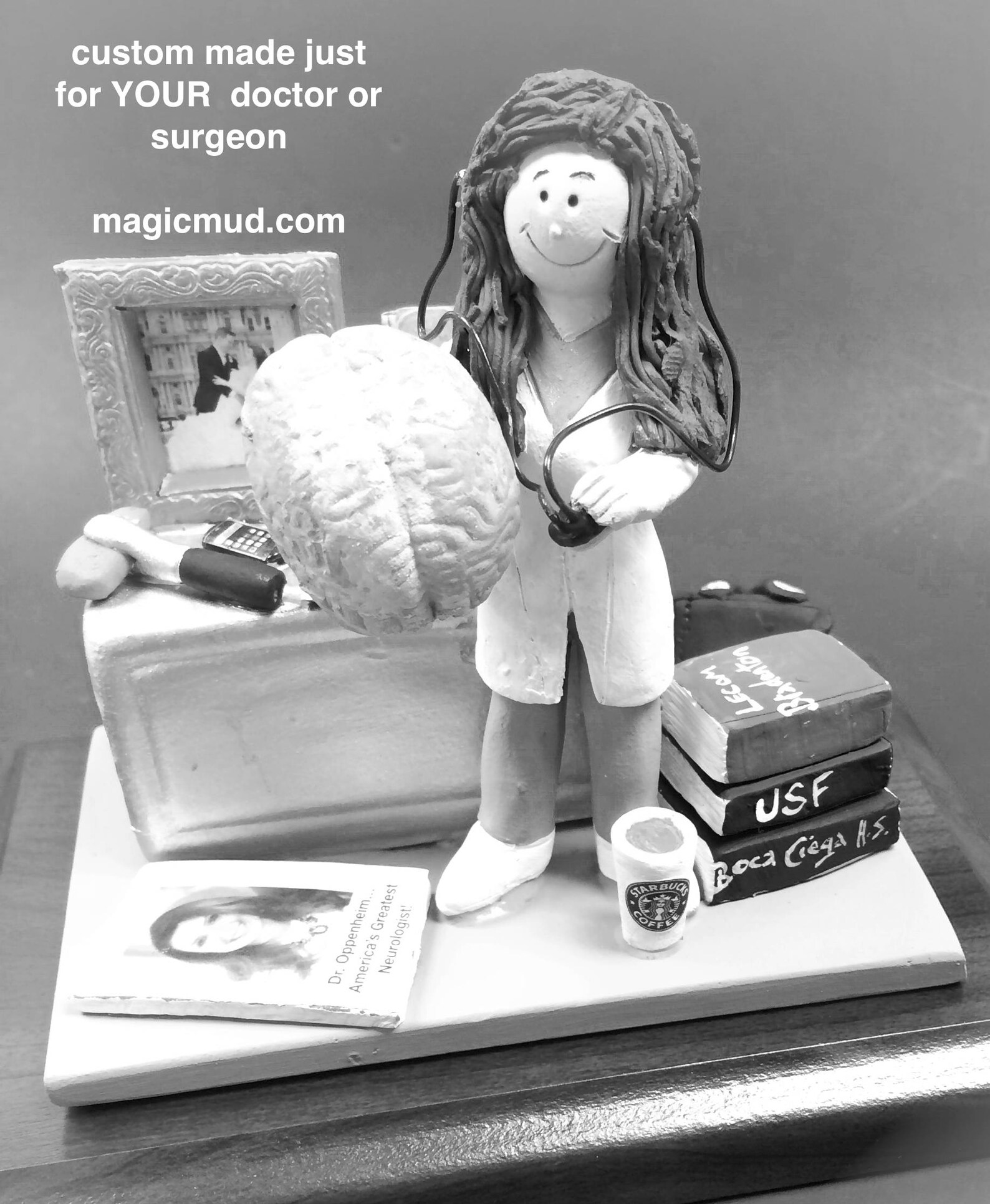 Neurologist's Figurine Custom Made Gift for a Brain | Etsy