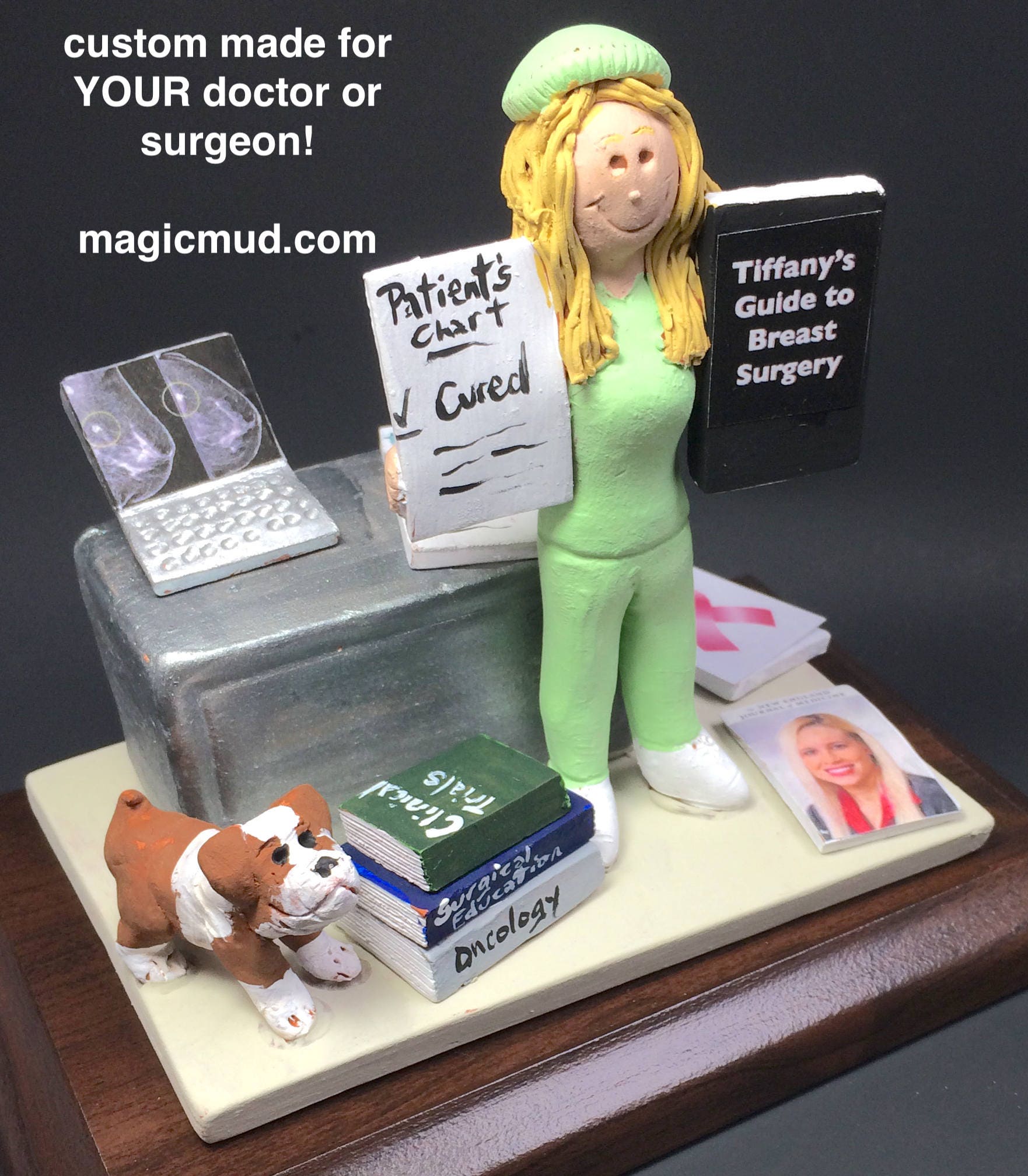 Female Surgeon Figurine Customized Lady Doctor Graduation Etsy Canada