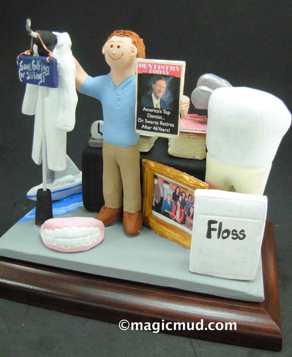 Retirement Gift for a Dentist Custom Made Dentist Gift Dental Figurine
