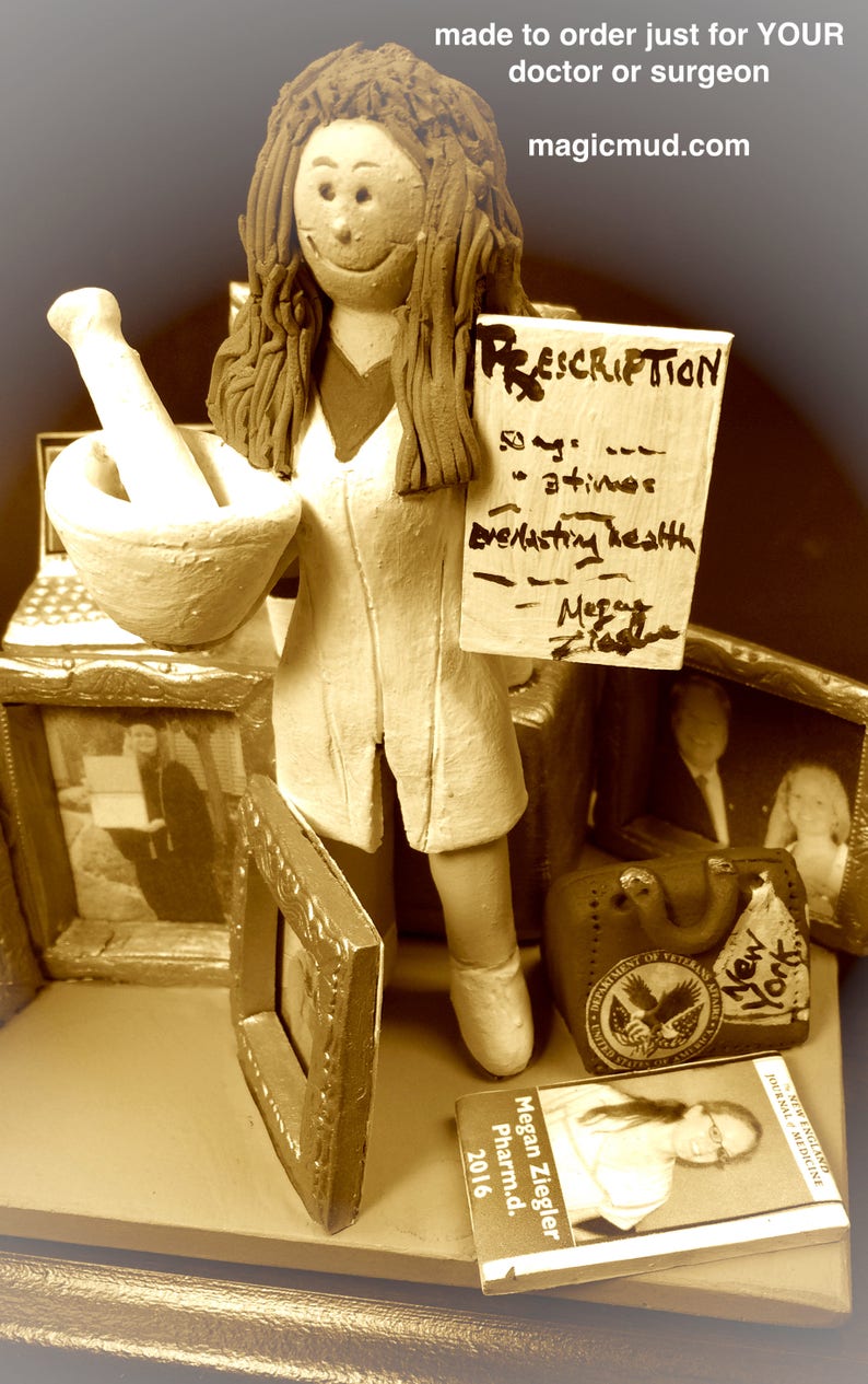 Pharmacist's Figurine, Custom Made Gift for a Pharmacist, Pharmacist