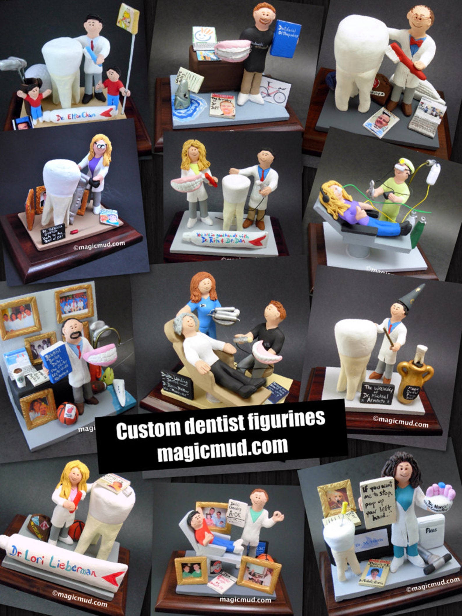 Retirement Gift for a Dentist Custom Made Dentist Gift Dental Figurine