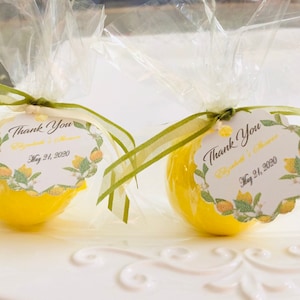 Yellow Bath bomb Favors-Lemon Theme-select amount and scent 3oz