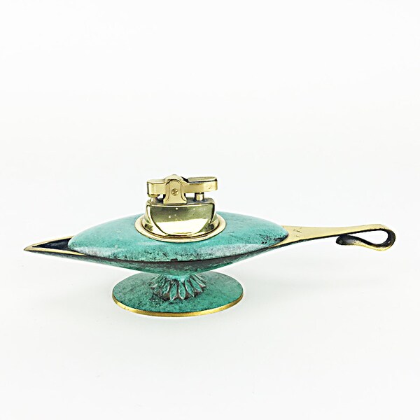 Genie Lampe heller || Türkis Genie Flasche | Einzigartige Feuerzeug | Zigarettenanzünder | Tobacciana | Zigarren | Geschenk für ihn | Geschenk für Sie