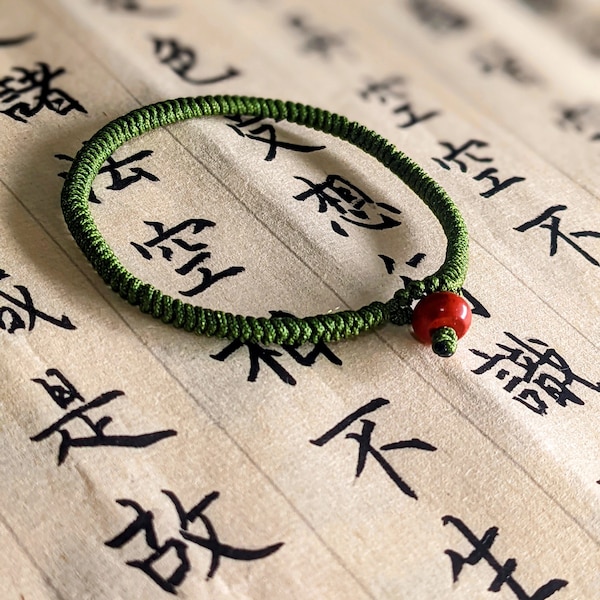Buddhist Rope Knot Bracelet Etsy