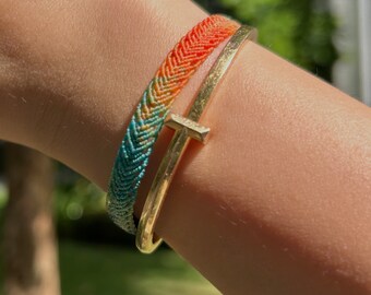 Waterproof Waxed Thread Bracelet - Mermaid Tail Design - Lucky Bracelet or Anklet - Handmade Tibetan Bracelet, Perfect for Yoga & Meditation