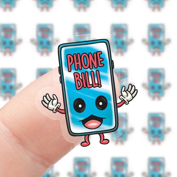 45-90 Mini Phone Bill Planner stickers l Bill Reminder l Pay Bill l Life Planner Stickers l  Phone Stickers