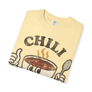 Comfort Colors Chili Club-shirt: Comfort Colors Foodie-T-shirt, Retro Soup Bowl-shirt, Funny Food Lover-T-shirt, Leuk Diner-T-shirt Banana