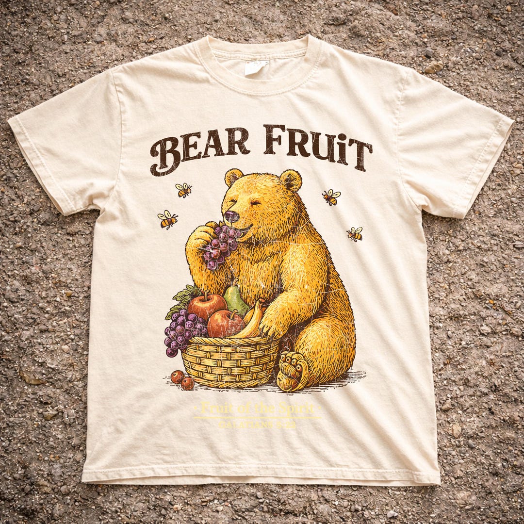 Comfort Colors® Bear Fruit Shirt, Fruit of the Spirit Tee, Christian ...