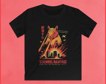Camiseta infantil "Ardilla alborotada": divertida camiseta gráfica con un diseño animal divertido
