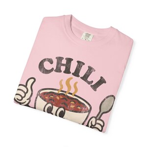 Comfort Colors Chili Club-shirt: Comfort Colors Foodie-T-shirt, Retro Soup Bowl-shirt, Funny Food Lover-T-shirt, Leuk Diner-T-shirt Blossom