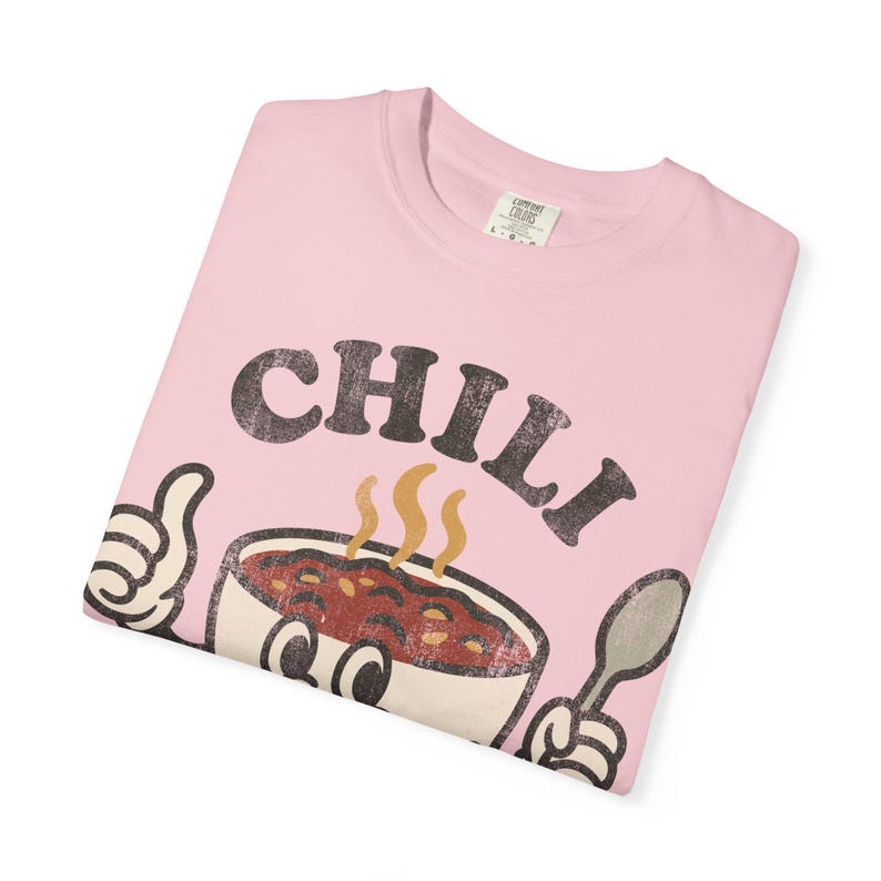 Comfort Colors Chili Club-shirt: Comfort Colors Foodie-T-shirt, Retro Soup Bowl-shirt, Funny Food Lover-T-shirt, Leuk Diner-T-shirt Blossom