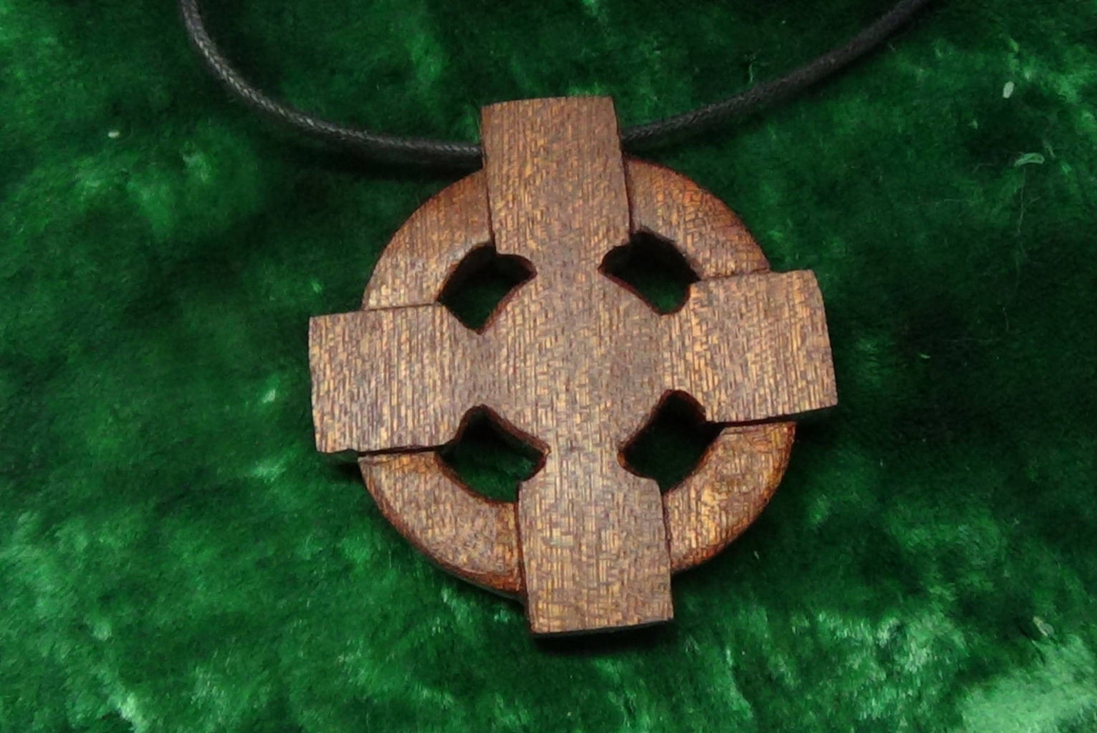 Wooden Celtic cross pendant scandinavian jewelry celtic | Etsy