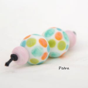 PetraBeads - Handmade Lampwork Glass Beads  - Earrings set  - Lampwork