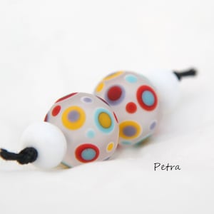 BuliBeads - Handmade Lampwork Glass Beads  - Earrings set  - Lampwork