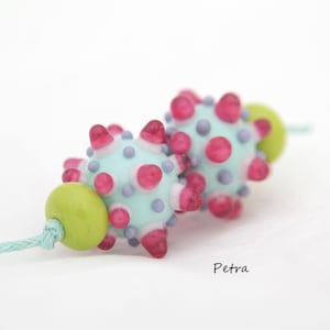 PetraBeads - Handmade Lampwork Glass Beads  - Earrings set  - Lampwork
