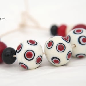 BuliBeads - Handgefertigte Lampwork (3+2+8) Glasperlen - Happy beads - Lampwork - Glas - Perlen