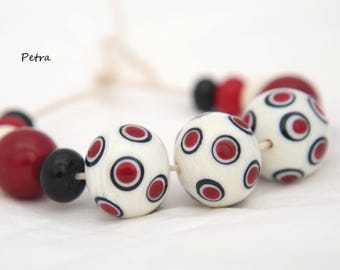 Handmade Lampwork Glass Beads - BuliBeads - Colorful Happy Beads