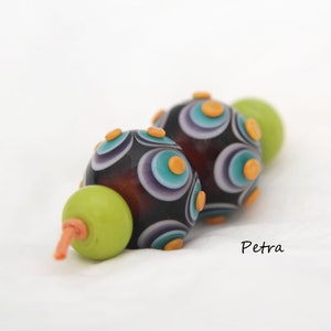 PetraBeads - Handmade Lampwork Glass Beads  - Earrings set  - Lampwork