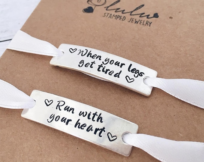 Running Motivation Trainer Lace Tags Shoe Tags When Your Legs Get Tired Gift