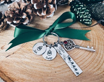 Santa's Magic Key Personalised for Christmas Eve Box Engraved - Tree Decoration Ornament Family Keepsake - Father's Christmas Magic key