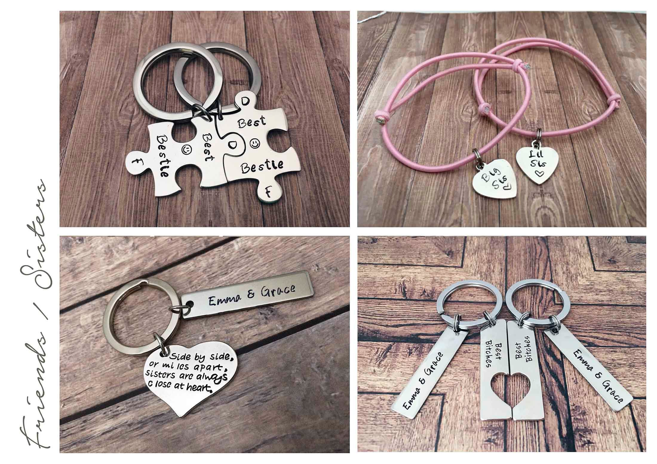 Best Friends Locket Necklace Personalised gifts BFF Memory Etsy