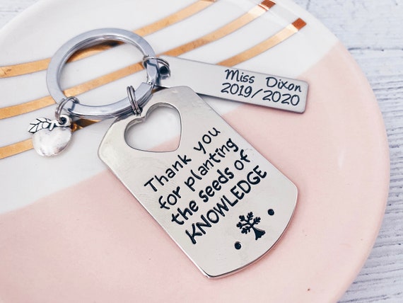 Regali Maestre Ultima Anno Set Regalo Per Insegnanti Con Borsa Trucco, Portachiavi E Penna - Kit Di Ringraziamento Per Fine Anno, Festa Della Mamma O Natale, Con Biglietto E Busta Set Per