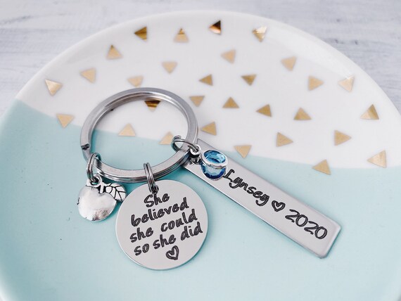 QMVMV Grazie, regalo di ringraziamento per guida, portachiavi di supporto, regalo speciale per insegnante, assistente, mentore, ostetrica, regalo per donna grazie collega portachiavi
