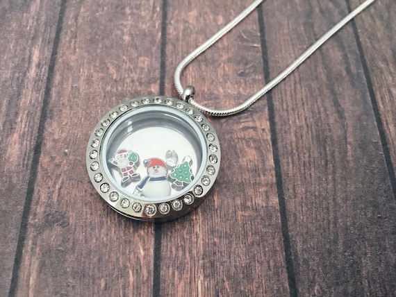 Collana Medaglione Galleggiante Personalizzato Birthstone - Foto 12