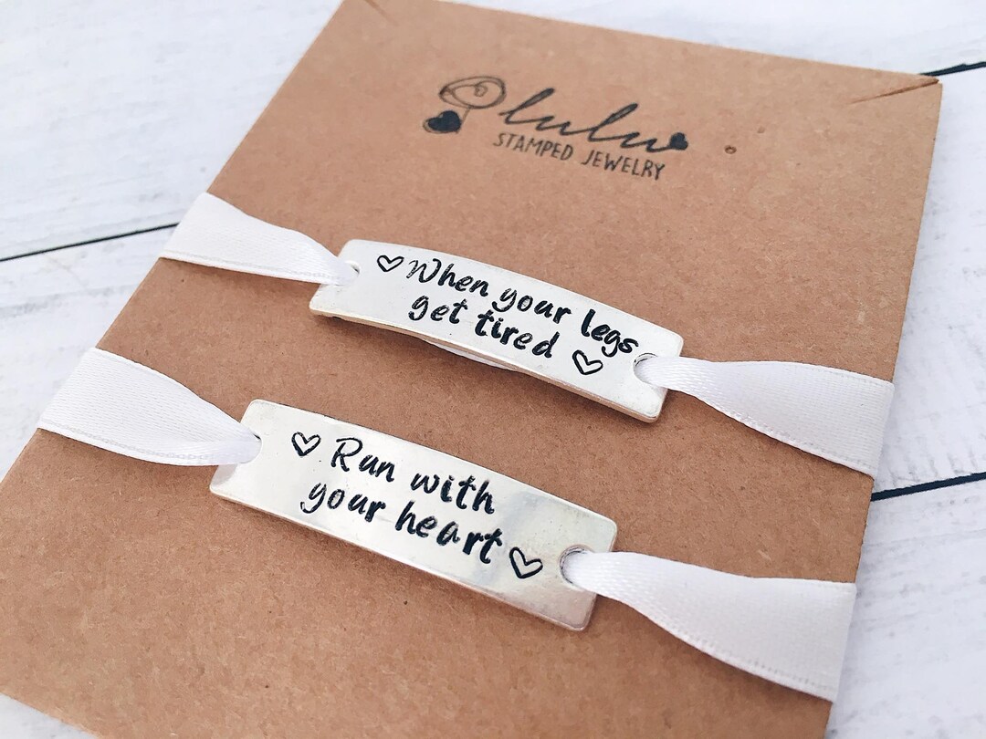 Trainer Tags Motivational Women Men Gift - Marathon Running Lace Tags - Personalised Runner Gift ...
