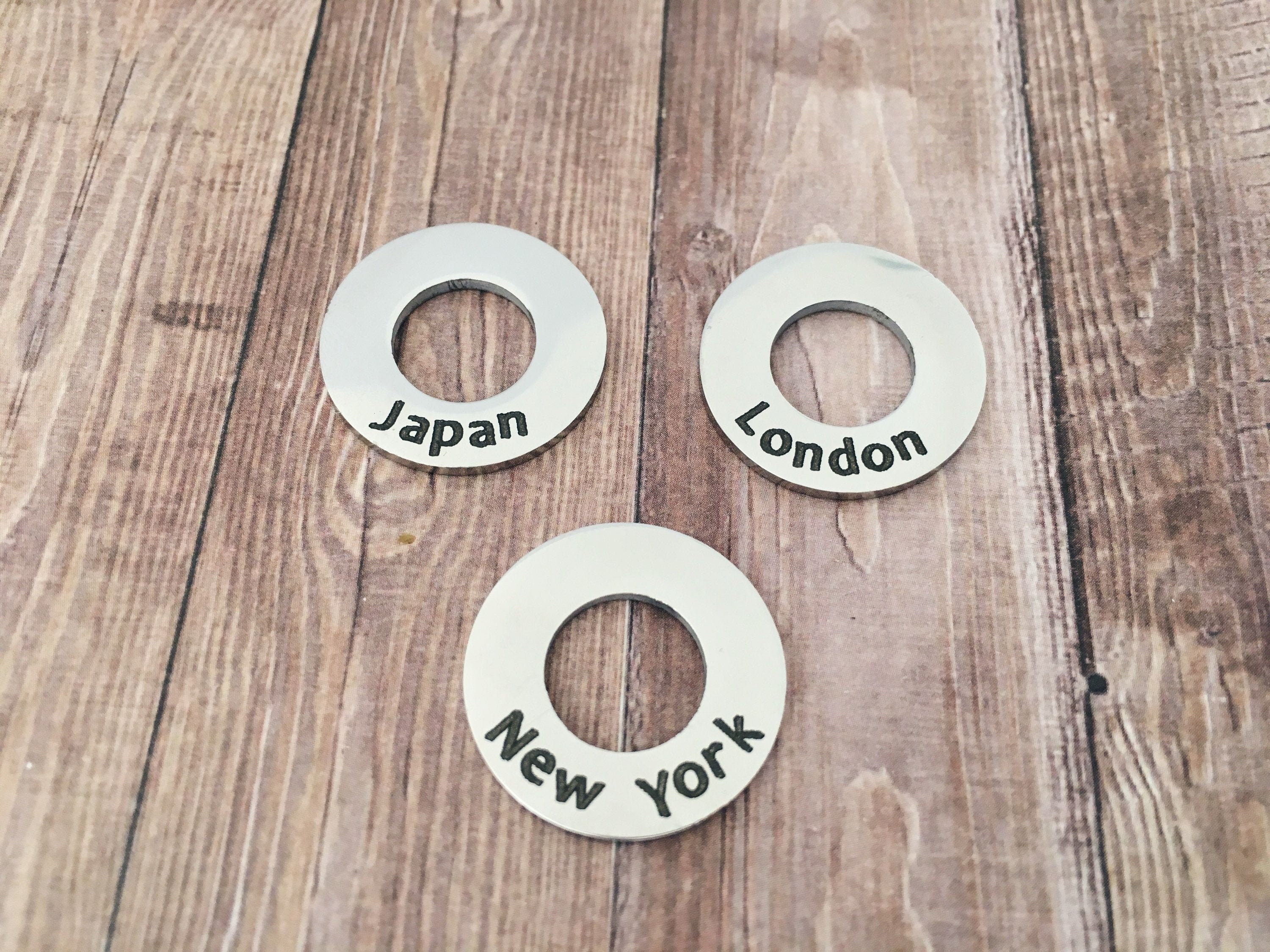 Additional Rings for Your Travel Key Ring Contry Travel Rings Etsy Norway