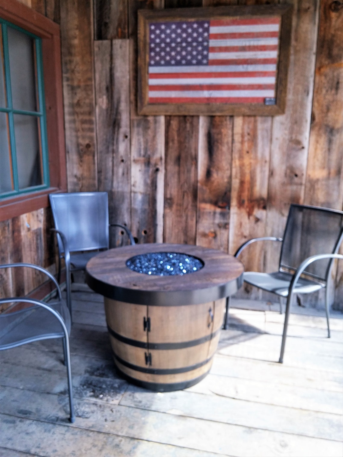 Barril de Vino de Whisky / Pozo de Fuego de Hormigón Madera | Etsy