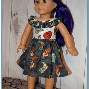 18 Inch Doll Western Country Diva Dresses