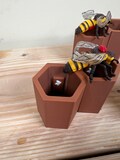 Model of Deformed Wing Virus bee with Mite Frass