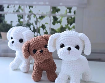 Maltese & Maltipoo Dog Amigurumi – Crochet Doll Pattern PDF