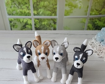 Crochet Husky Pattern: Amigurumi Dog (PDF)