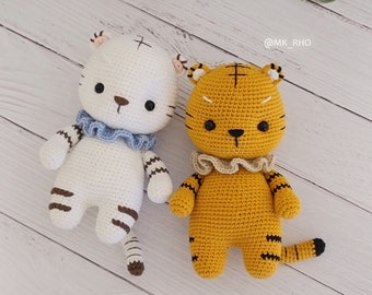 MiniTiger, Tiger pattern, Amigurumi tiger, Crochet tiger pattern, pdf,