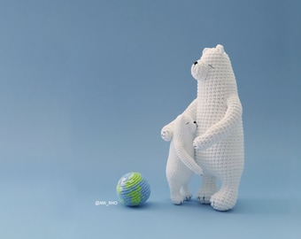 Crochet Polar Bear Amigurumi Pattern: 3 Sizes (PDF)