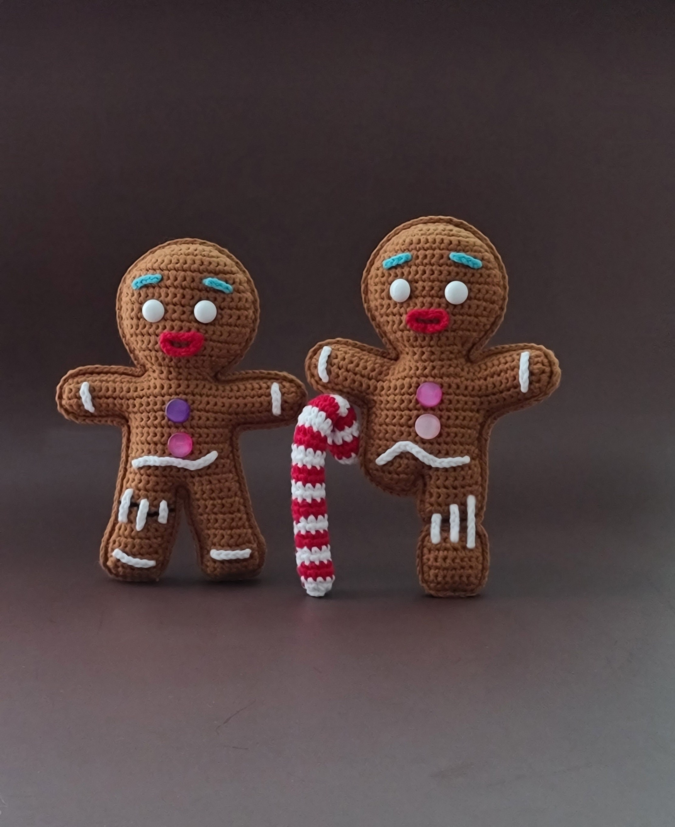 【ケロマミ】ジンジャーブレッド ジンジャーブレッドマンの編みぐるみパターン（PDF） - Etsy 日本