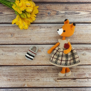 Amigurumi pattern, Crochet doll, Anigurumi , Bella the Fox