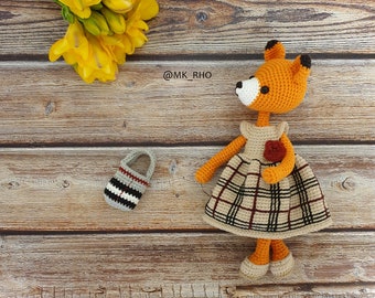 Patron amigurumi, Poupée au crochet, Anigurumi, Bella le renard